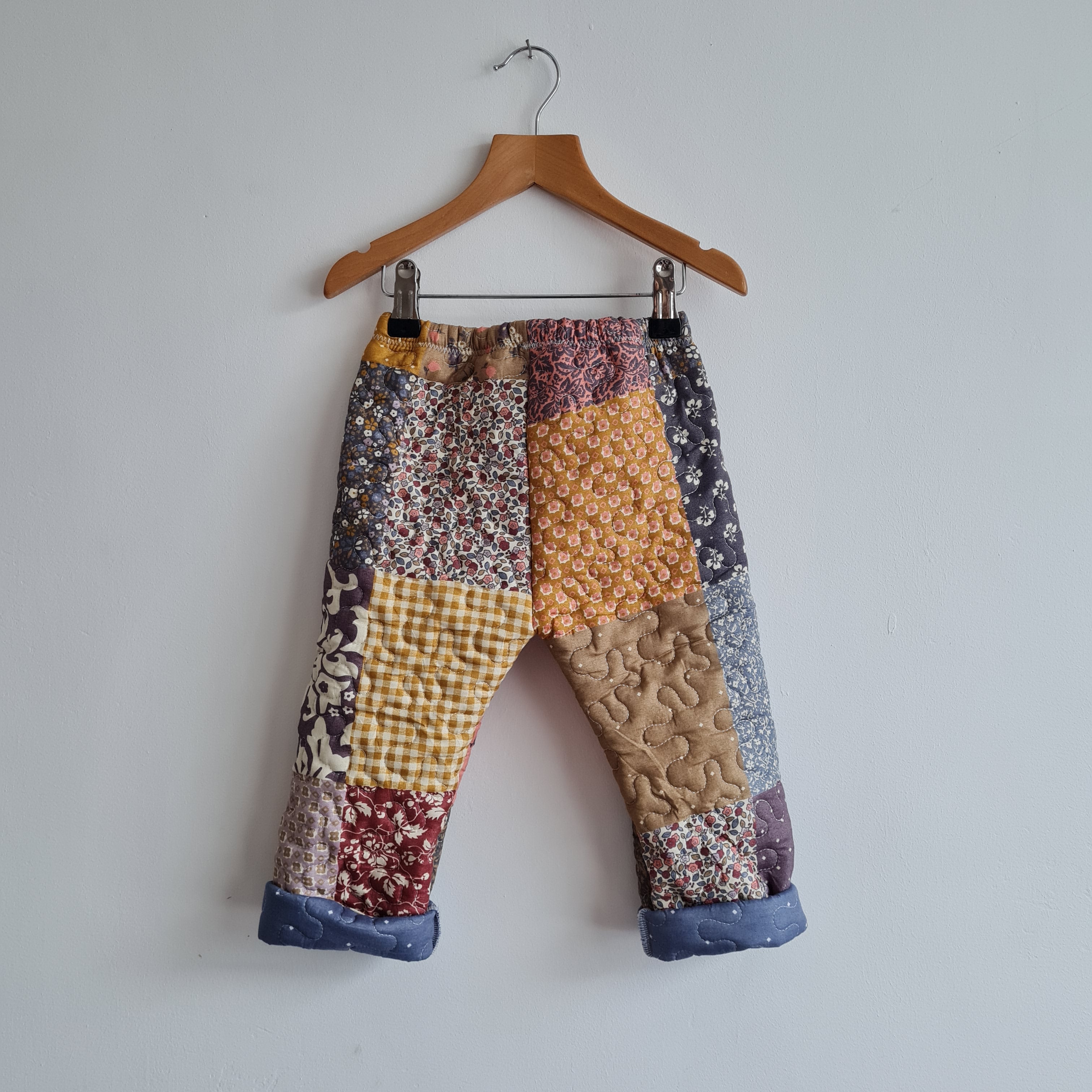 Patchwork Quilted Baby And Child Trousers