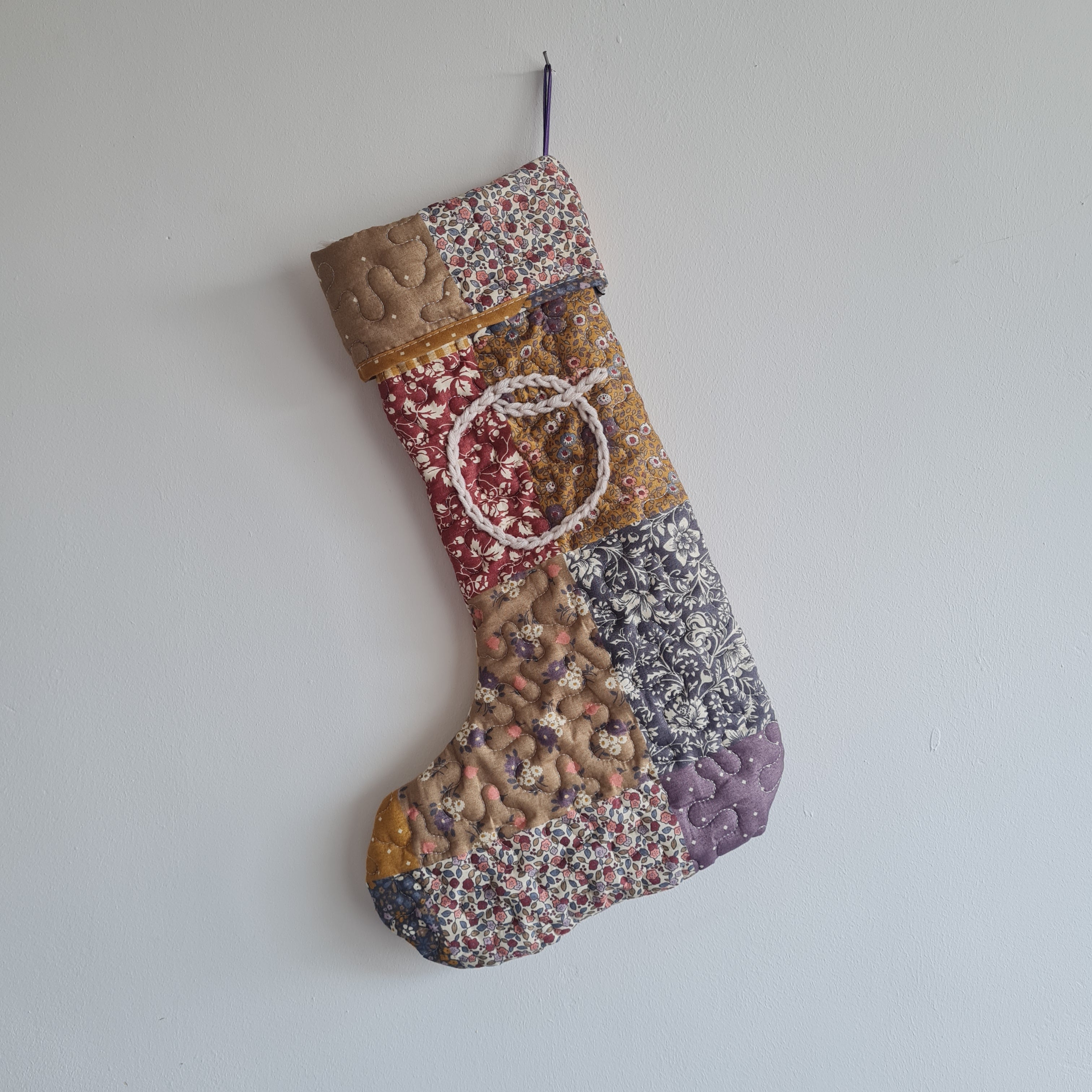 Personalised Patchwork Quilted Christmas Stocking