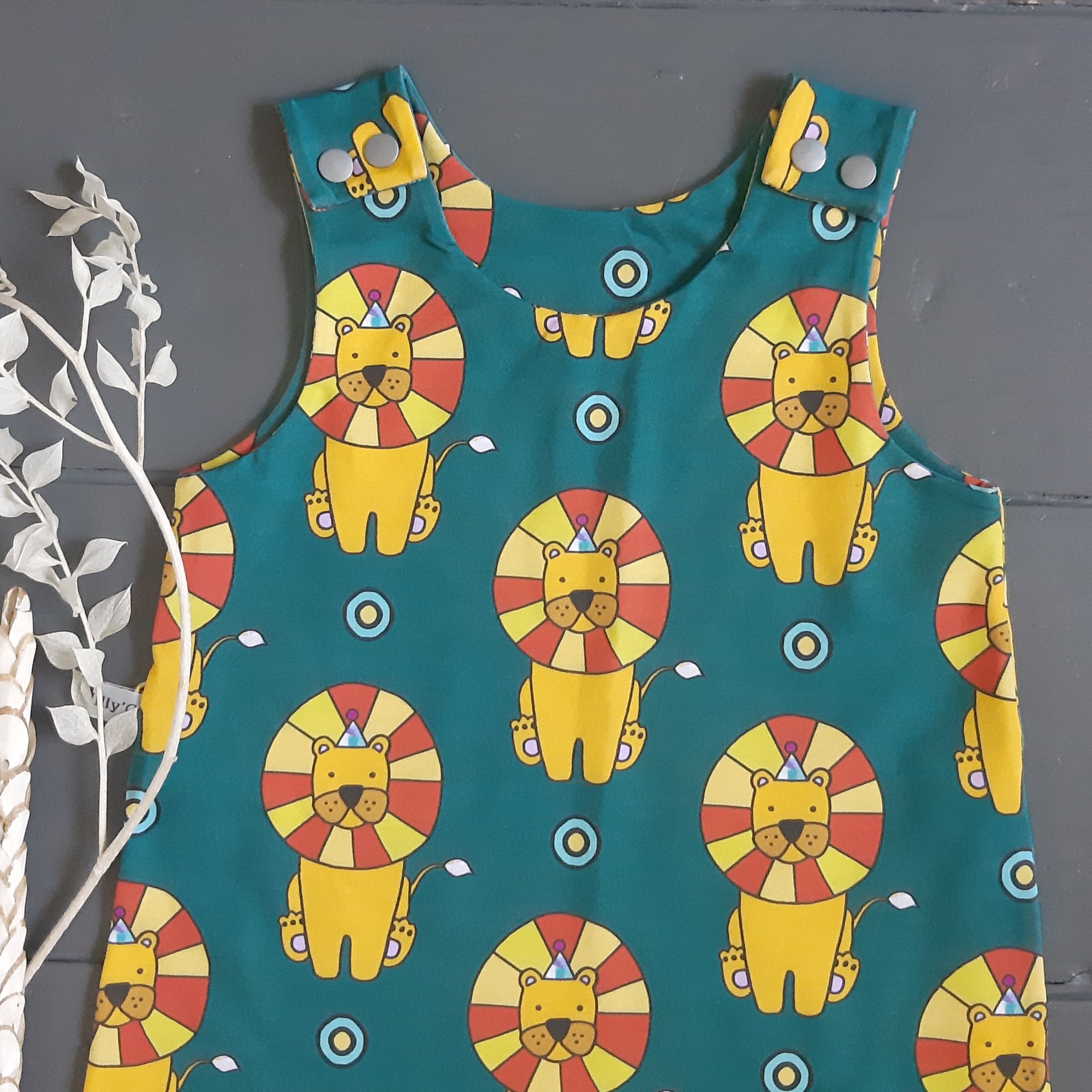 Circus Lion Baby and Toddler Dungarees