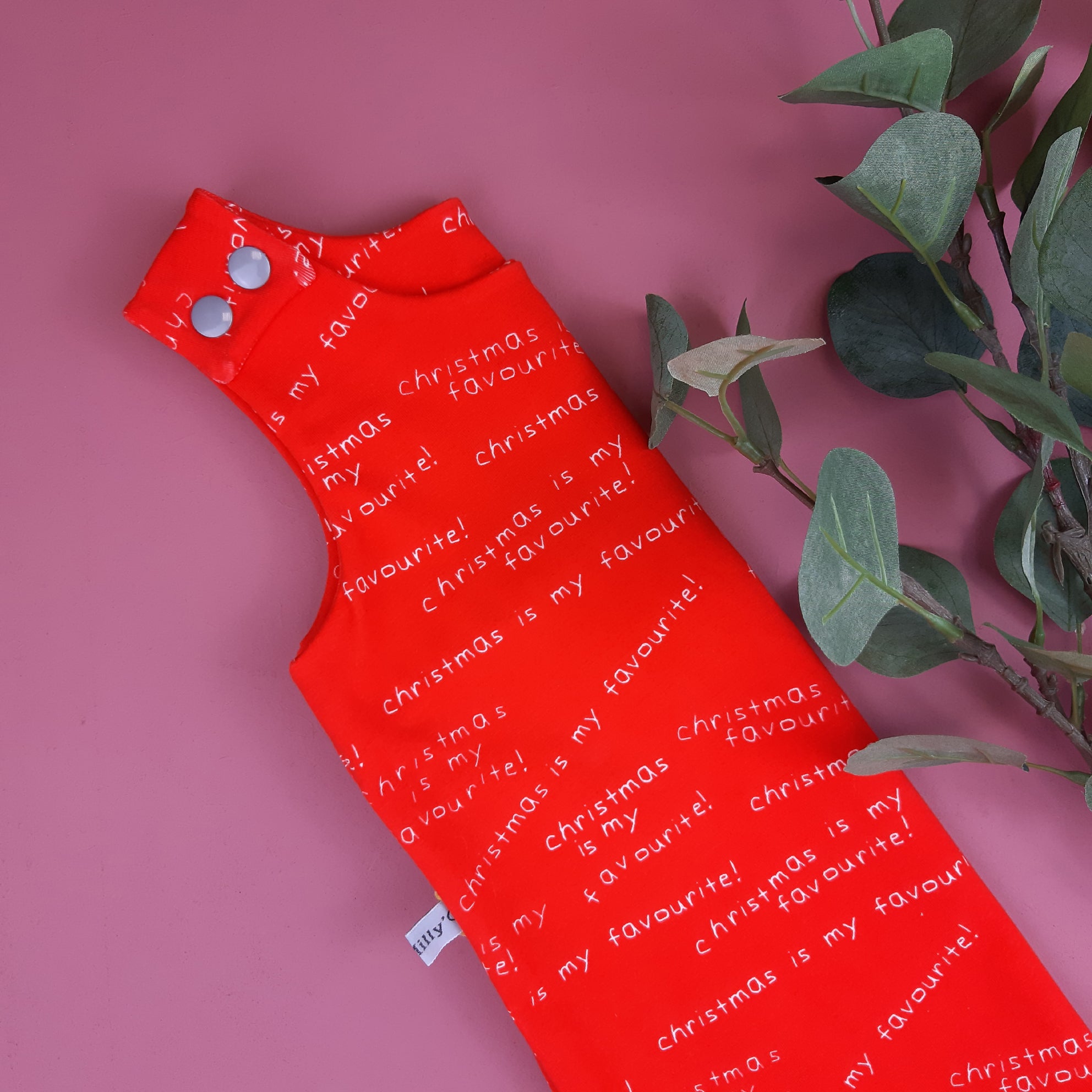 'Christmas Is My Favourite' Print Children's Dungarees