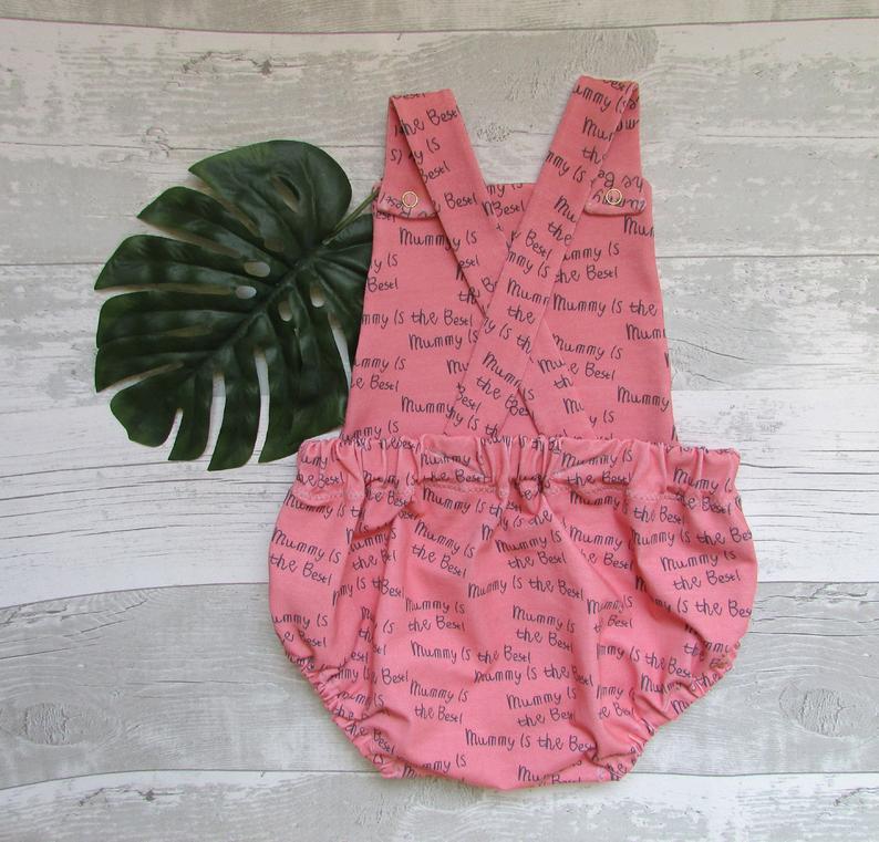 'Mummy Is The Best' Pink Baby Romper
