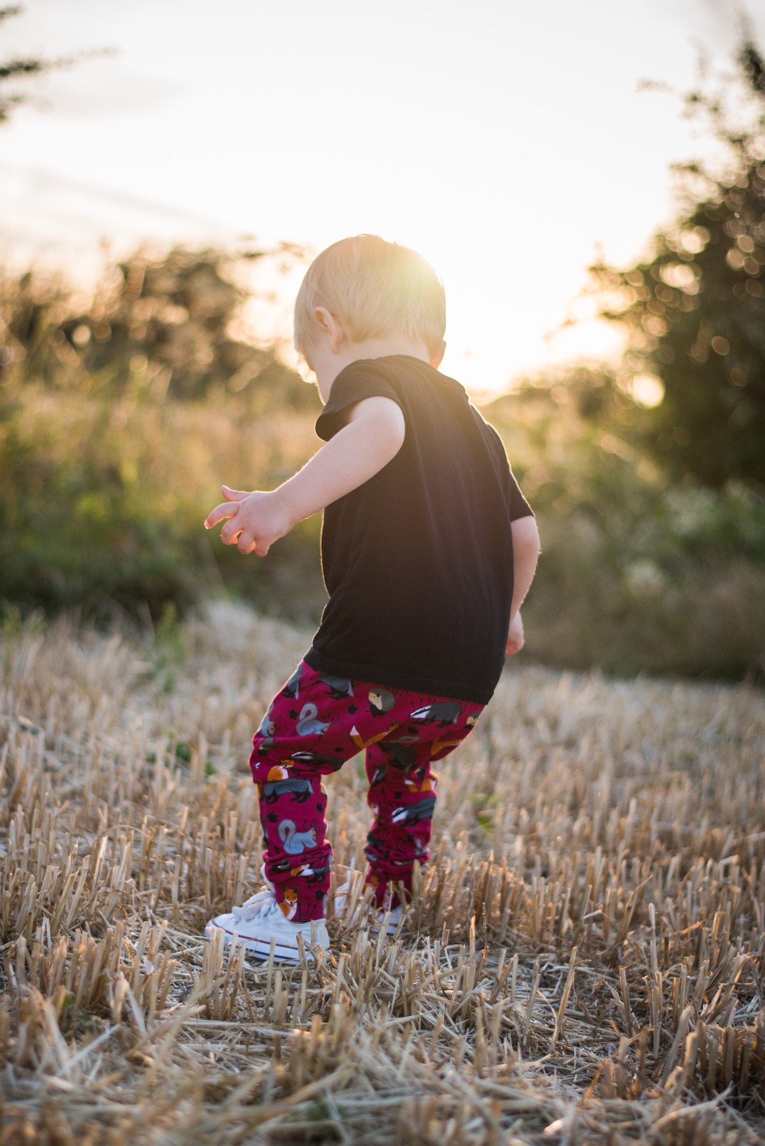 Baby Maroon Stripes leggings - Small Heroes Kidsconceptstore