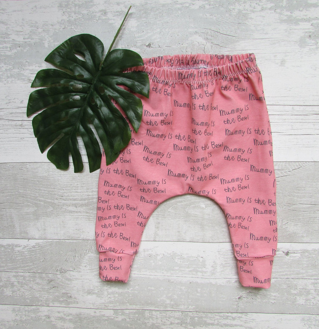 Mummy Is The Best Baby Leggings ~ Pink