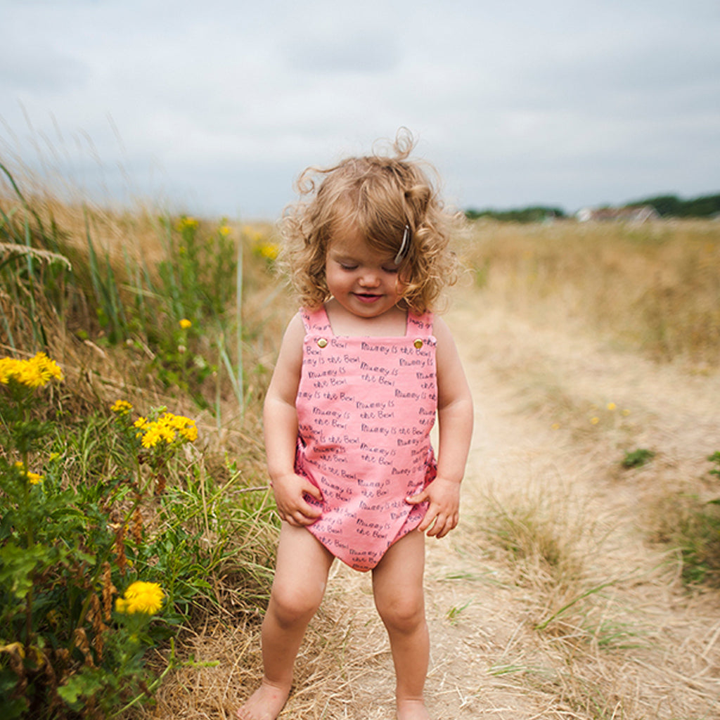 'Mummy Is The Best' Pink Baby Romper