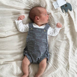'Daddy Is The Best' Grey Baby Romper