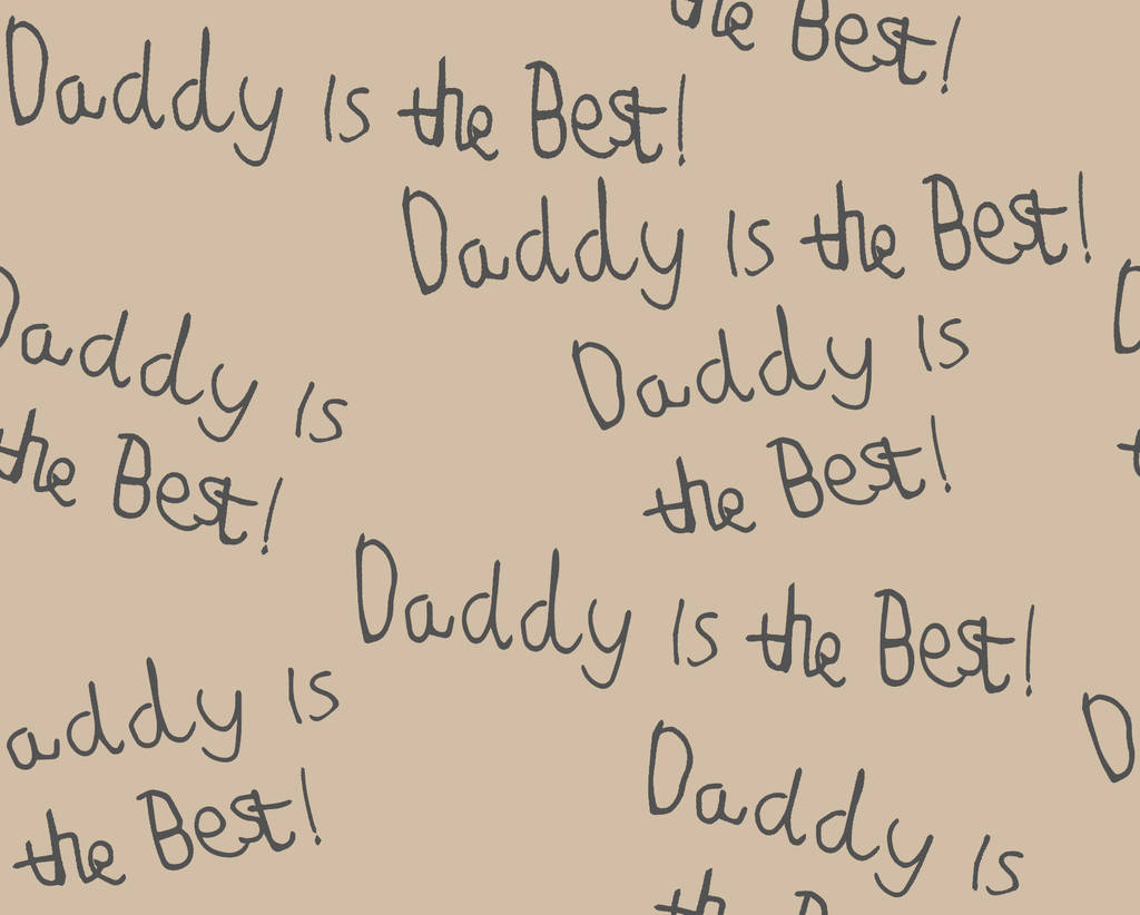 'Daddy Is The Best' Grey Baby Romper