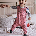 Mummy Is The Best Baby Dungarees - Pink